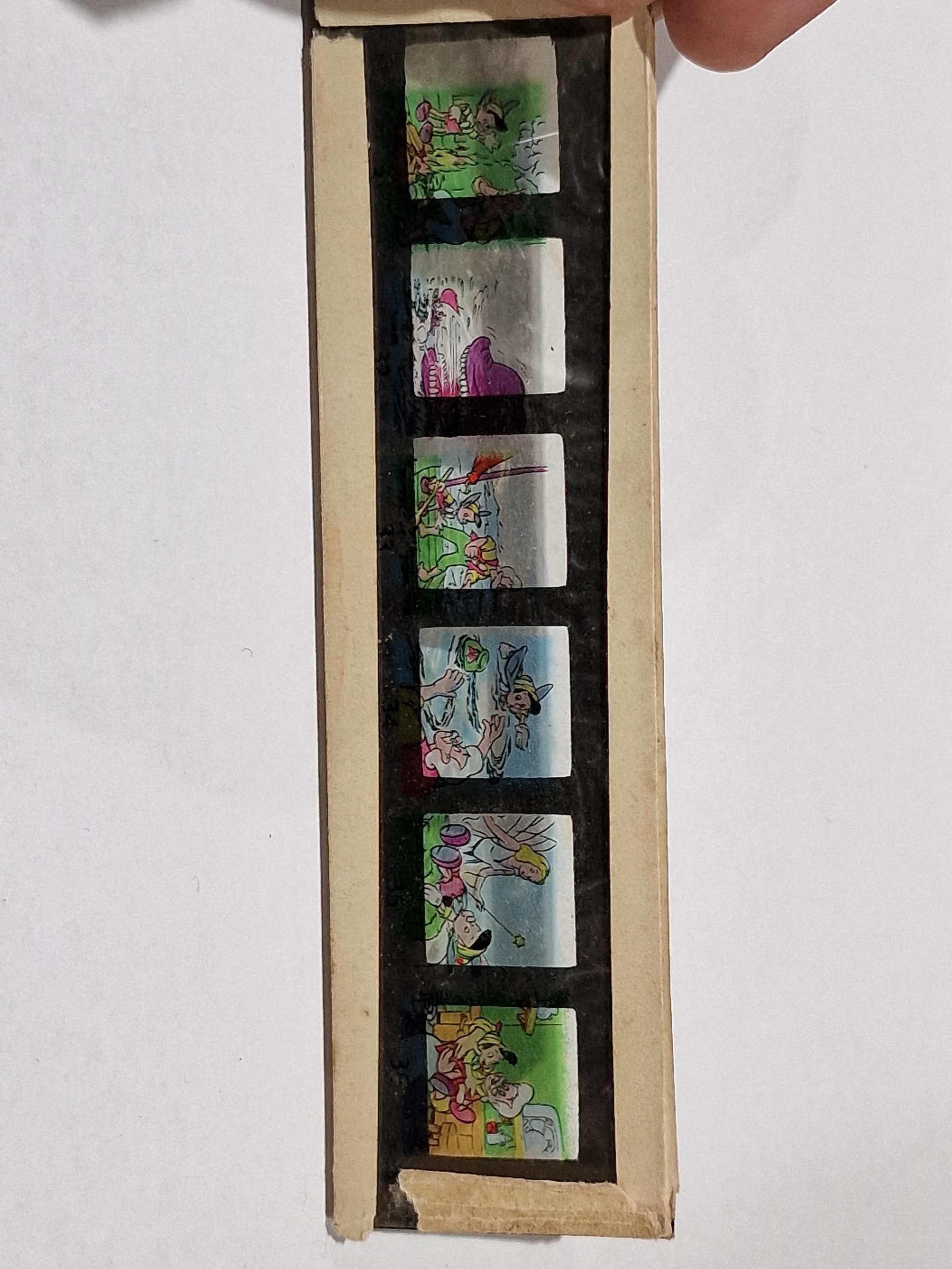 Set of six Snow White and the Seven Dwarves lantern slides, six Walt Disney Pinocchio slides in - Image 7 of 16