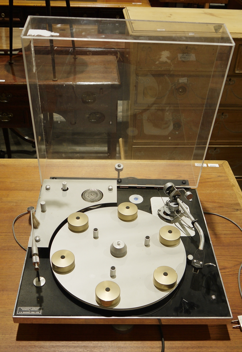 J. A. Michell Transcriptor Hydraulic Reference turntable fitted with SME series IV cartridge and