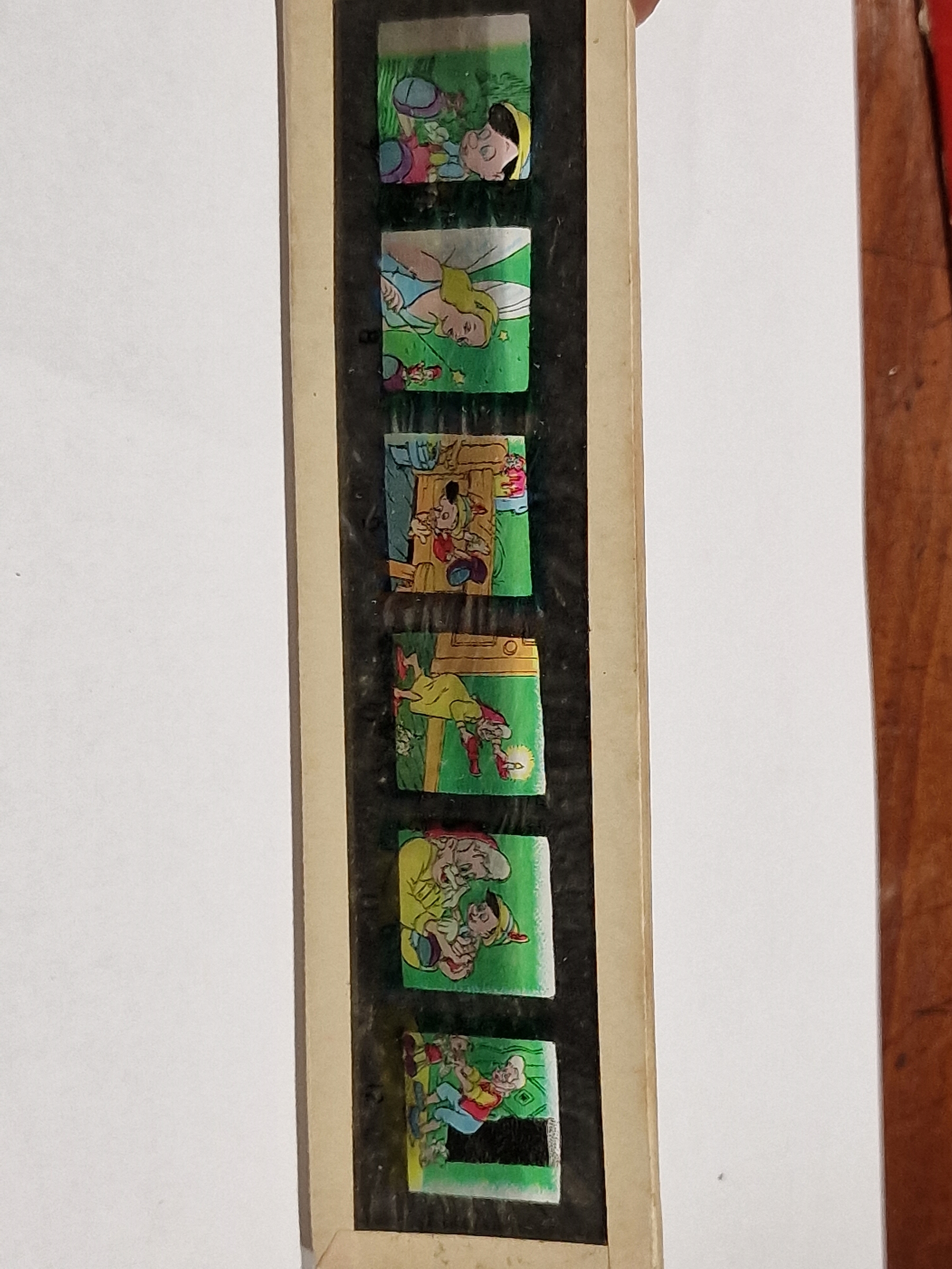 Set of six Snow White and the Seven Dwarves lantern slides, six Walt Disney Pinocchio slides in - Image 3 of 16