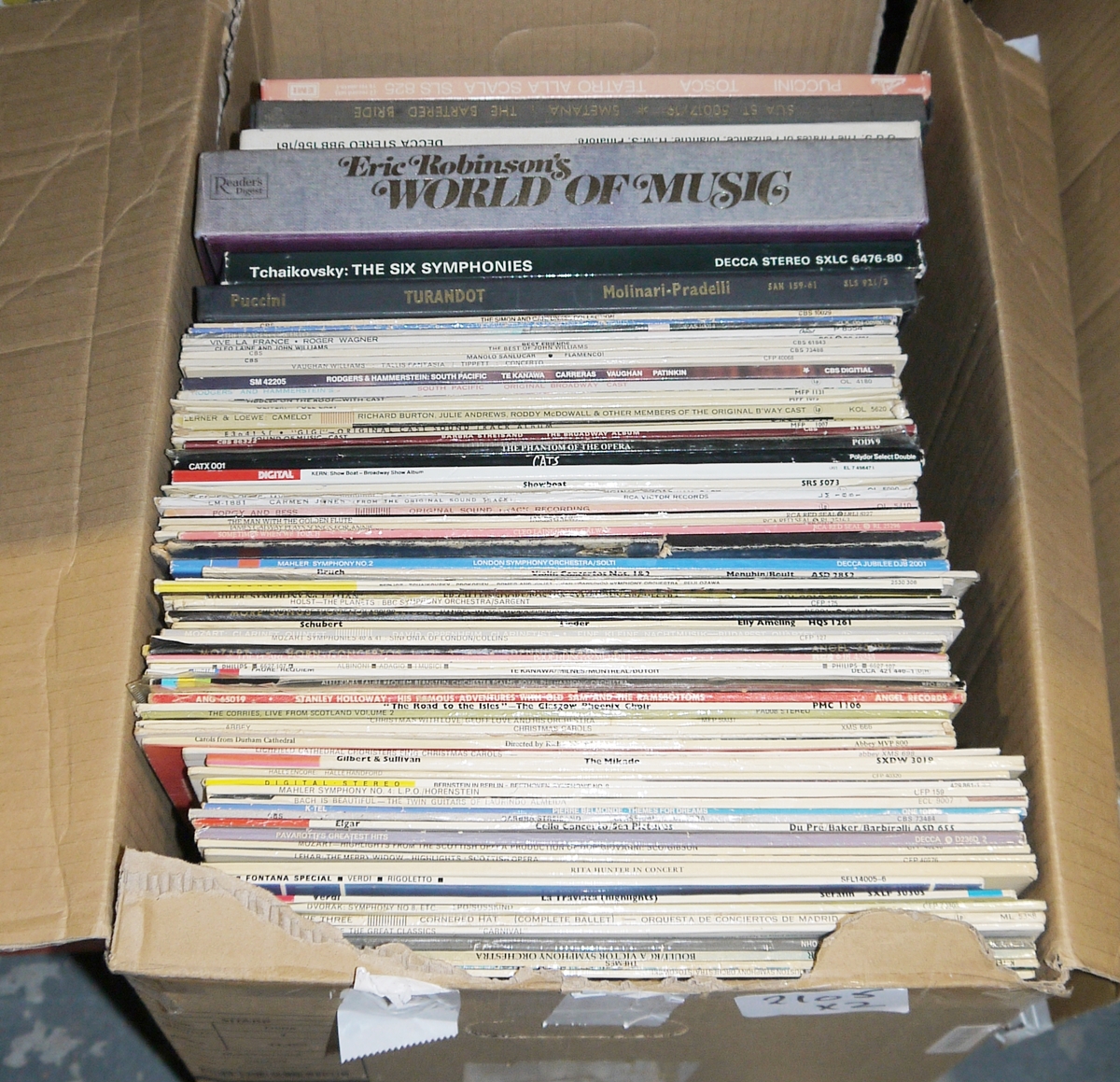 Large quantity of long playing records, mainly classical and a collection of CDs, also mainly