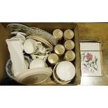 Assorted ceramics to include a Portmeirion Botanic Garden cheese slice, Wedgwood part tea service,