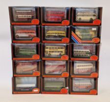 Fifteen boxed 1:76 scale Exclusive First Editions diecast model buses to include 16005 Leyland PD2