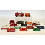 LOT WITHDRAWN Quantity of playworn Dinky Toys diecast models to include 563 heavy tractor, 285