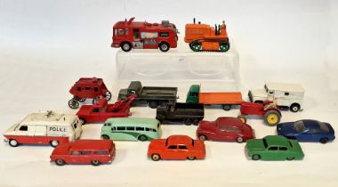 LOT WITHDRAWN Quantity of playworn Dinky Toys diecast models to include 563 heavy tractor, 285