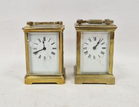 LOT WITHDRAWN Two five-glass brass cased carriage clocks, both approx 11cm high (2)