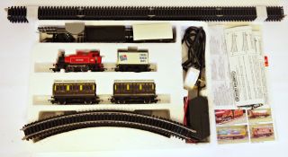 Hornby R.550 00 gauge pick-up goods set boxed together with some loose 00 gauge straight track