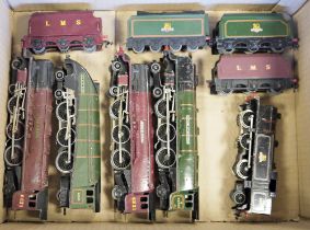 Quantity of Hornby unboxed 00 gauge locomotive and tenders to include Duchess of Montrose 4-6-2