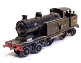 Bing for Bassett Lowke clockwork Precursor tank locomotive 4-4-2 No. 44 painted in LNWR lined