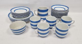 T. G. Green & Co Ltd Cornish Ware composite part part breakfast service, early-mid 20th century,
