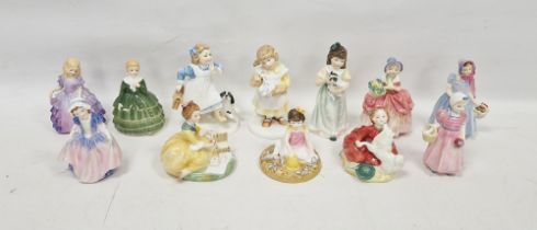 Collection of Royal Doulton figures, various printed grey marks, including 'Belle', circa 1967,