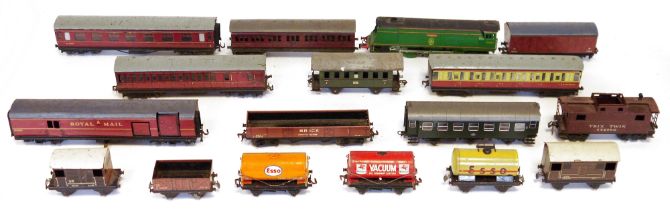 Large quantity of Hornby and other 00 gauge rolling stock to include Royal Mail W807 carriage,