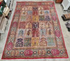 Large antique Persian Tabriz carpet of Garden Design, North West Persia, the field with overall