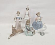 Group of Lladro porcelain figures, 20th century, various printed and impressed marks, comprising a