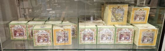 Large collection of Royal Doulton Brambly Hedge figures, boxed, including Lady Woodmouse, Lord