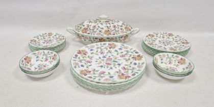 LOT WITHDRAWN Minton bone china 'Haddon Hall' pattern part dinner service, printed brown marks,