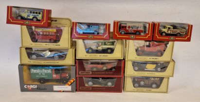 Quantity of boxed diecast models Corgi Classics Thornycroft van, Ten Cameo from Corgi the village