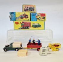 Three empty Corgi boxes to include box for gift set No.2 Land-Rover with "Rices" pony trailer and