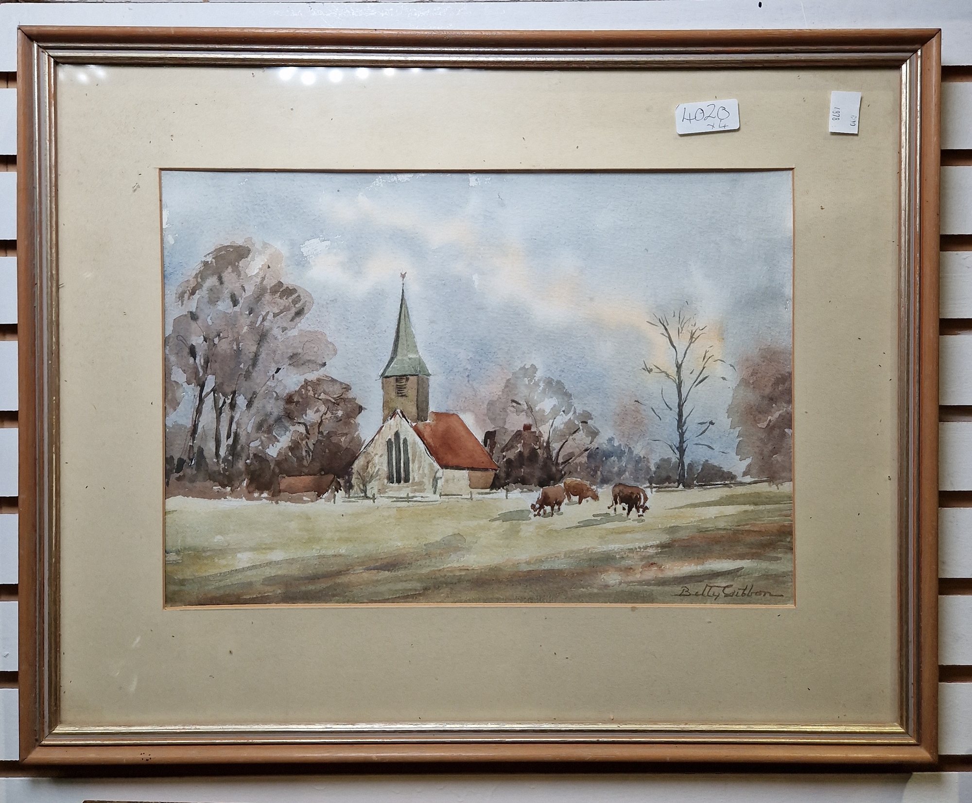L G Tickell (20th century) Oil on card "The Sketching Class", signed lower right, 25.5cm x 33cm, - Image 6 of 10