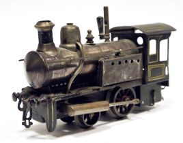 Bing O gauge live steam Storkleg 0-4-0 locomotive (no tender or fuel box) (appears repainted)