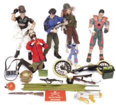 Assorted Action Man figures ' Red Devil'  'Aqua Buster' and related items, to include a Hasbro