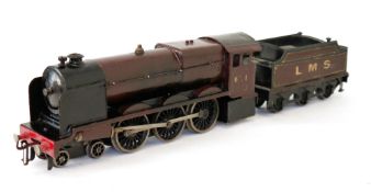 Possibly Bassett-Lowke O gauge 4-6-0 live steam locomotive no.6301 with six wheel Bassett-Lowke