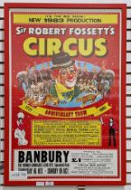 Circus poster for Sir Robert Fosset's Circus, a theatre poster for The Taming of the Shrew, Nuffield