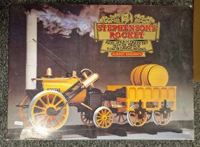 Hornby Railways Stephenson's Rocket real steam train set, 3 1/2 inch gauge, in original box