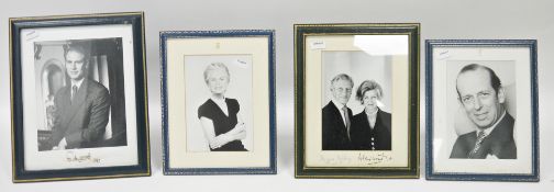 Group of autographed royal portraits including Prince Edward dated 1993, Princess Alexandra of