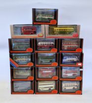 Fifteen boxed 1:76 scale Exclusive First Editions diecast model buses to include 30201 Routemaster