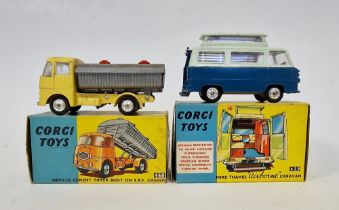 Two boxed Corgi Toys to include 460 Neville cement tipper body on E.R.F. chassis together with 420