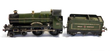 Hornby 'O' gauge tinplate Special No 2 'County of Bedford' 4-4-0 locomotive and Great Western six