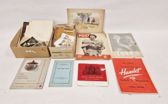 Collection of loose worldwide stamps and stamp albums and other items including: a Leach Pottery