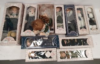 Collection of boxed dolls, comprising: nine Leonardo Collection dolls, boxed, Fair Lady dolls and