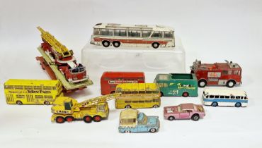 Quantity of playworn diecast models to include Dinky Supertoys 952 Vega Major luxury coach, Dinky