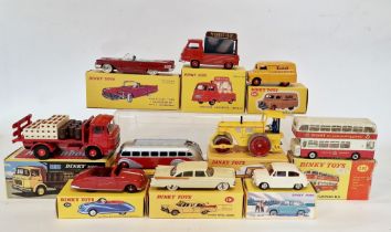 Quantity of Dinky Mattel modern boxed diecast model vehicles to include 111 Triumph TR2 Sports,