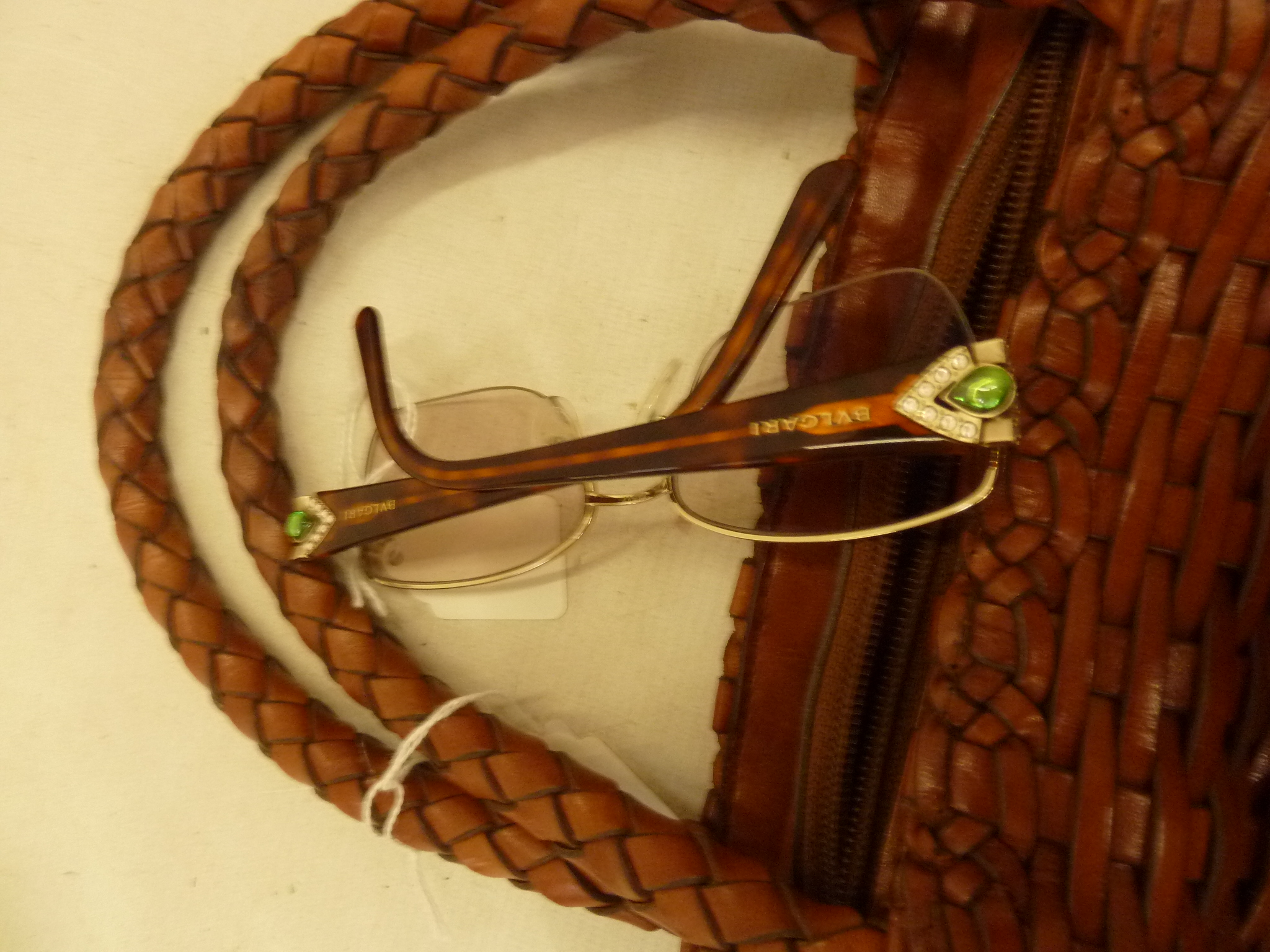 Fendi sunglasses in original Fendi case, a Chanel sunglasses case (no glasses), a pair of Bulgari - Image 2 of 2