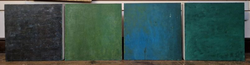 Yusof Majid (Malaysia, 1970) Oil on canvas 'Weather Windows', set of four coloured panels, signed,