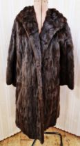 Canadian squirrel vintage fur coat with bell sleeves and a vintage fur stole (2)