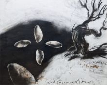 Jalaini Abu Hassan (Malaysia), Charcoal on paper 'Sixth Formation', signed and dated 2004 lower
