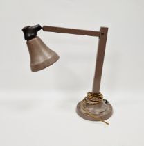 Early 20th century Cornercroft 'Wandalight' anglepoise lamp