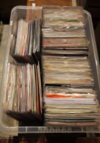 A large quantity of vinyl 7" 45 RPM singles mainly from the 60's, 70's and 80' and later including