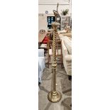 Early 20th century brass barleytwist standard lamp  Condition Report The height is approx 160cm, the