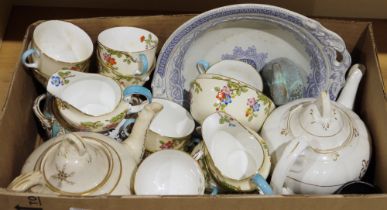 LOT WITHDRAWN An Aynsley china part tea service to include cups and saucers, cream jug, sugar bowl