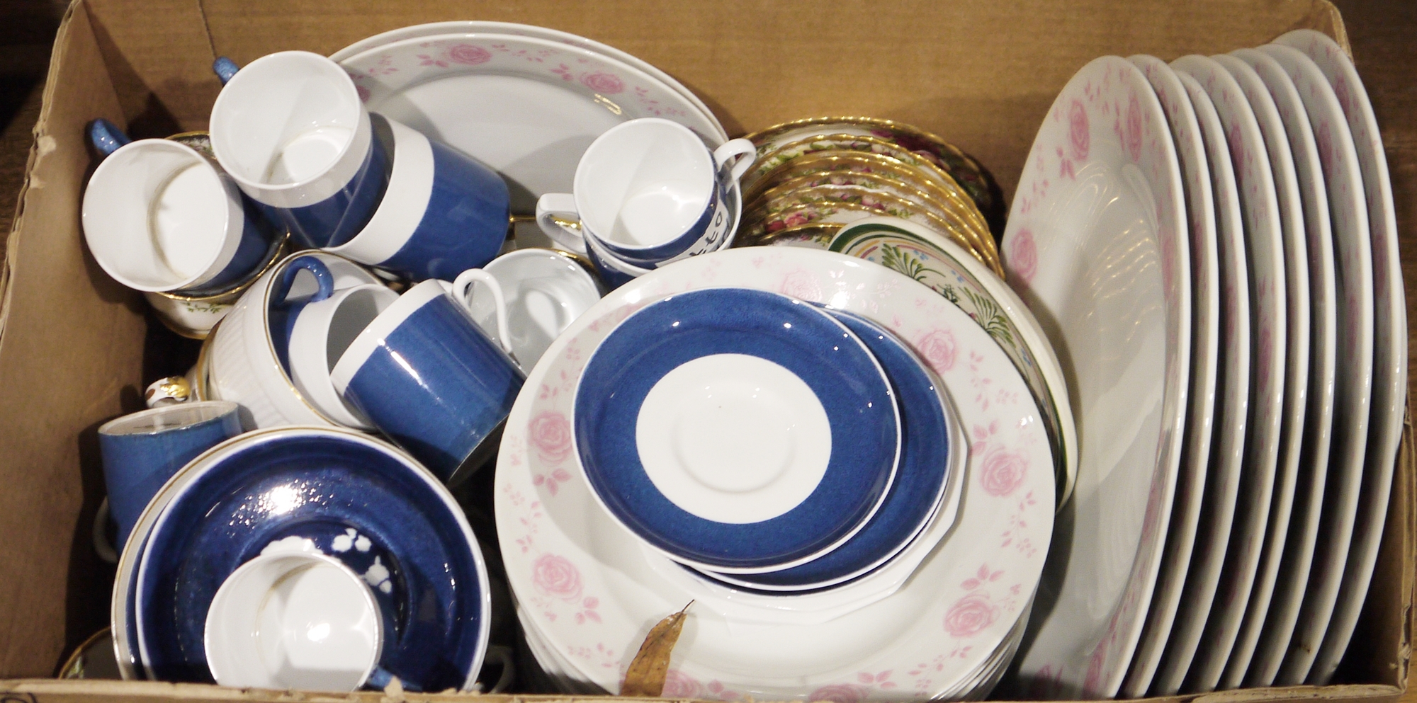 LOT WITHDRAWN A set of Spode Copeland blue and white china coffee cups and saucers, a Portmeirion - Image 2 of 2