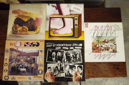 Small quantity of comedy vinyl LPs including 2 x Not The 9 O'Clock News, 2 x Monty Python and a