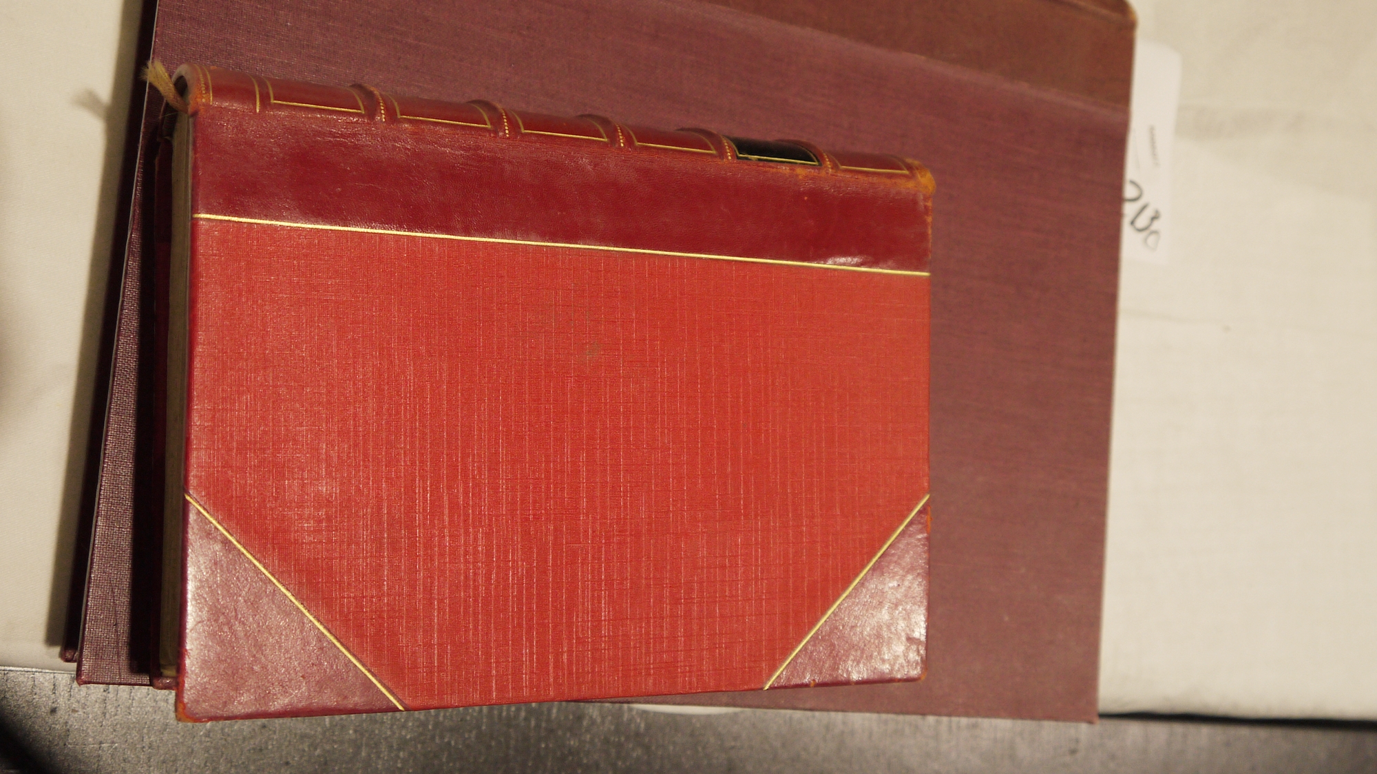 Bindings , various, to include 'Old Old Fairy Tales' , half morocco with raised bands, compartments, - Image 5 of 7