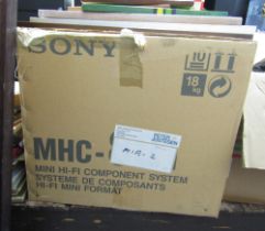 A Sony MHC-801 mini hi-fi ccomponent system, still boxed