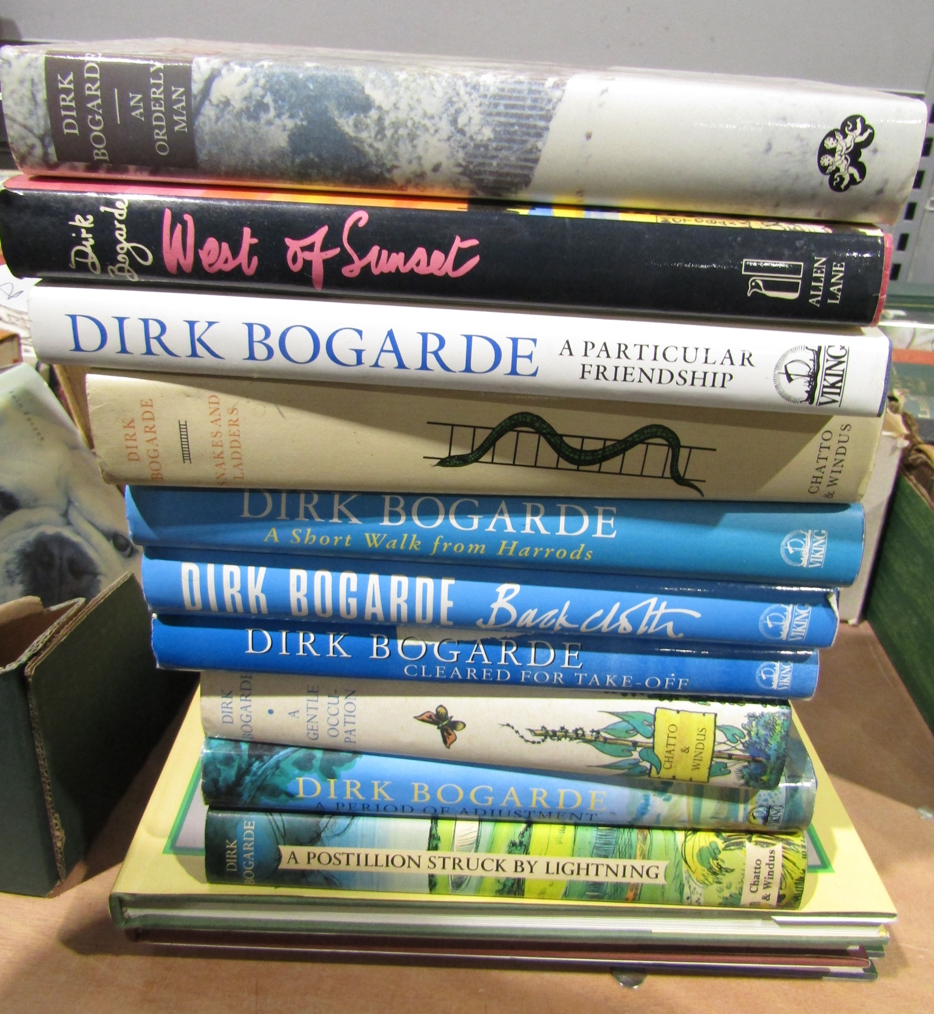 Bogarde Dirk - collection of his novels and autobiography , to include 'Snakes and Ladders; Chatto