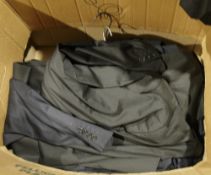 Emporio Armani stone leather gent's jacket (worn) and various gent's suits including Hugo Boss,
