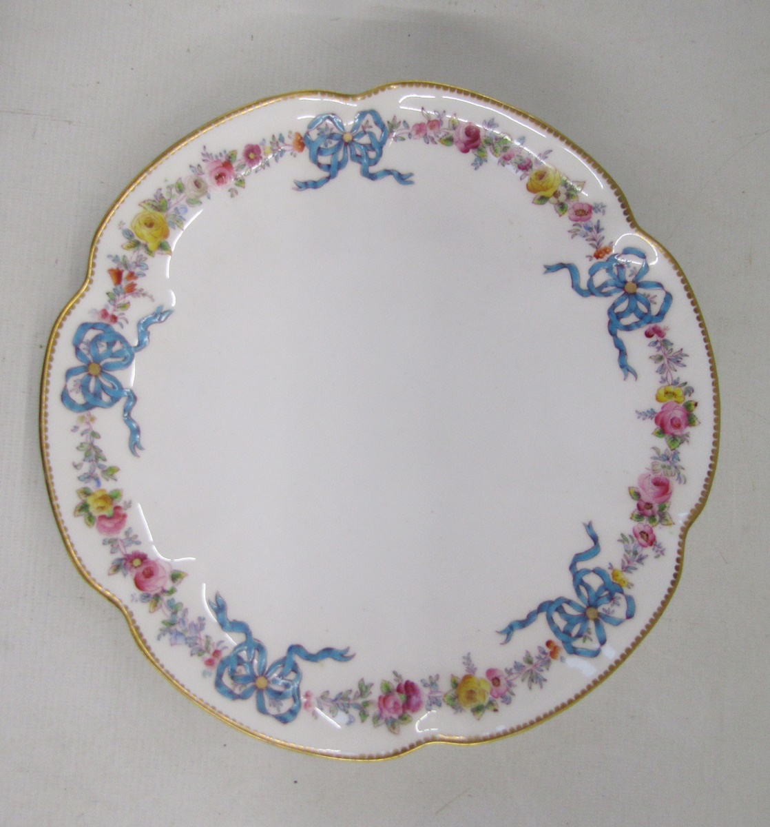 Royal Worcester bone china part tea service, circa 1900, printed puce marks, iron-red pattern no. - Image 4 of 16
